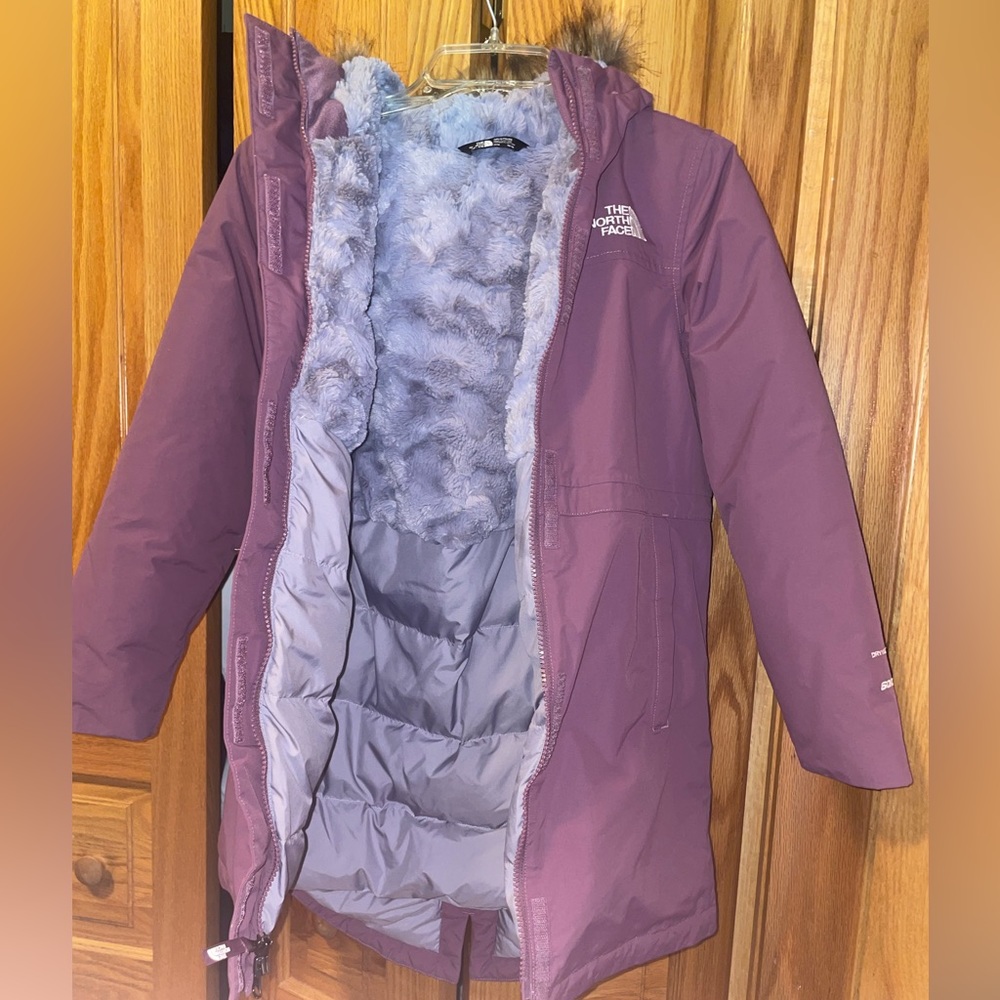 The North Face parka jacket coat dry vent 600 10/12 purple